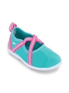 Speedo Kids Mary Jane Water Shoes Turquoise Pink